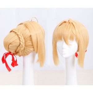 Fate/EXTRA Last Encore Red Saber Nero Cosplay Wig for Sale