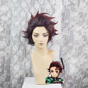 Kimetsu no Yaiba Tanjiro Kamado Wig Cosplay for Sale