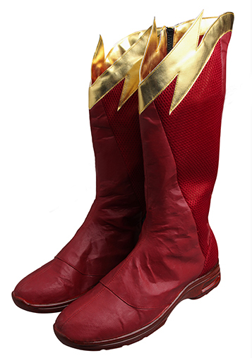 CW The Flash Season 4 Barry Allen The Flash Suit Cosplay Boots