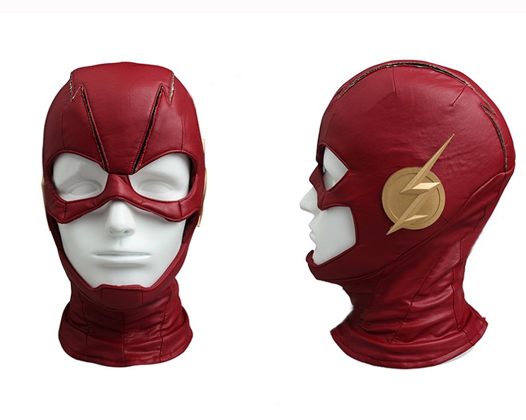 CW The Flash Season 4 Barry Allen The Flash Suit Cosplay Mask