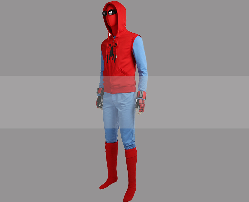 Peter Parker Spider-Man Homemade Suit Cosplay Costume.