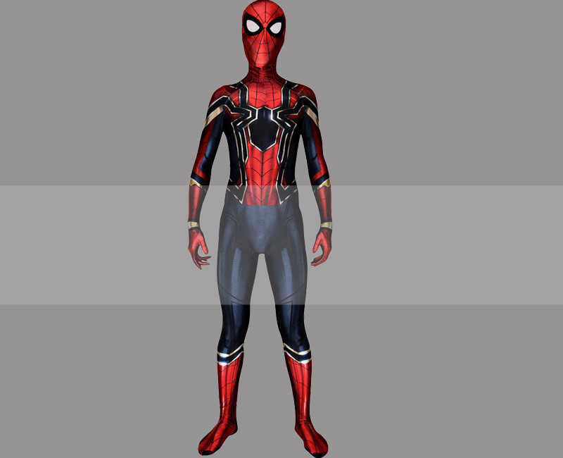 Avengers: Infinity War Peter Parker Spider-Man Iron Spider Suit Cosplay Costume