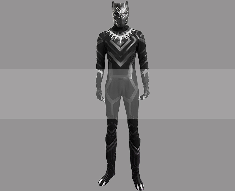 Captain America 3 Civil War Black Panther Suit Cosplay Costume