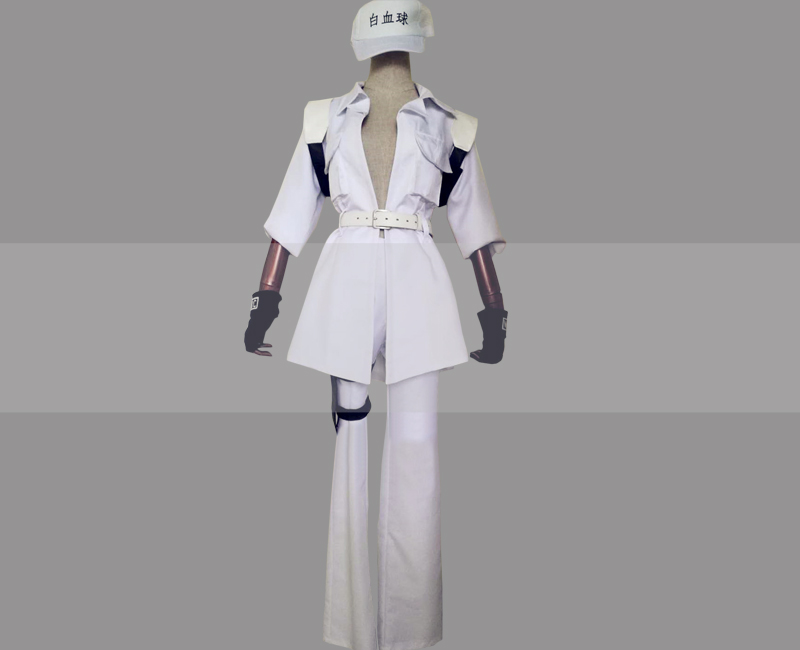 Cells at Work BLACK White Blood Cell Genderbend Cosplay Costume