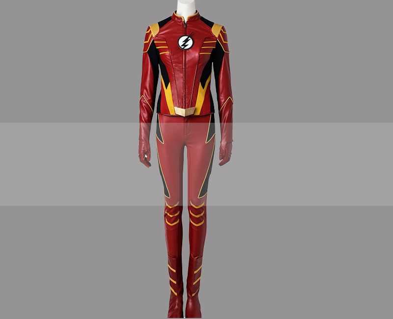 CW The Flash Jesse Quick Trajectory Suit Cosplay Costume