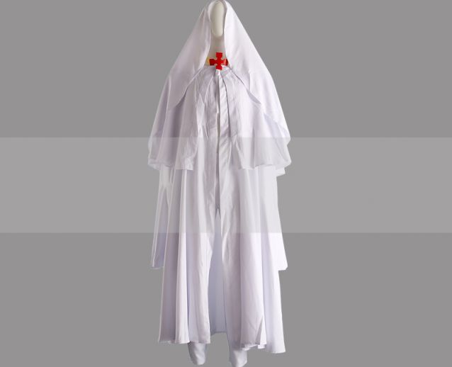 Customize Fire Force White-Clad Evangelist Cosplay Costume Outfit Buy