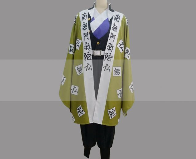 Kimetsu no Yaiba Gyomei Himejima Cosplay Costume for Sale