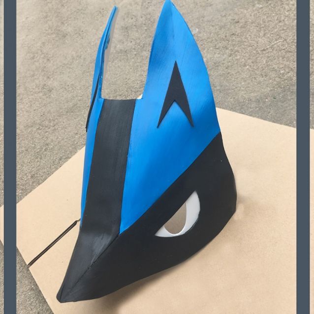 Pokemon Lucario Cosplay Mask for Sale