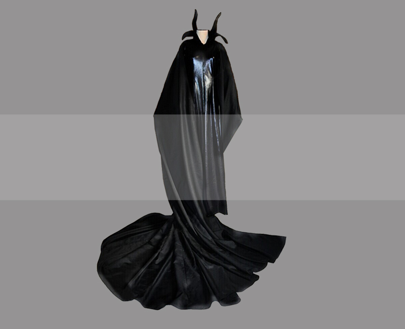 Maleficent Cosplay Costume Black Dress