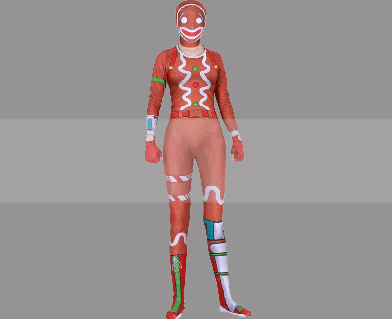 Fortnite Holiday Outfit Skin Ginger Gunner Cosplay Costume