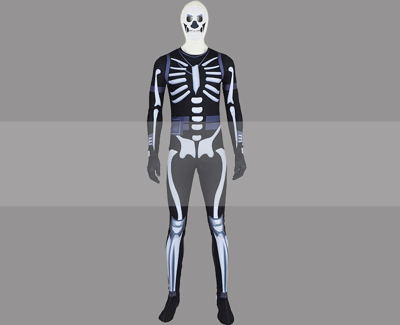 Fortnite Holiday Outfit Skin Skull Trooper Cosplay Costume