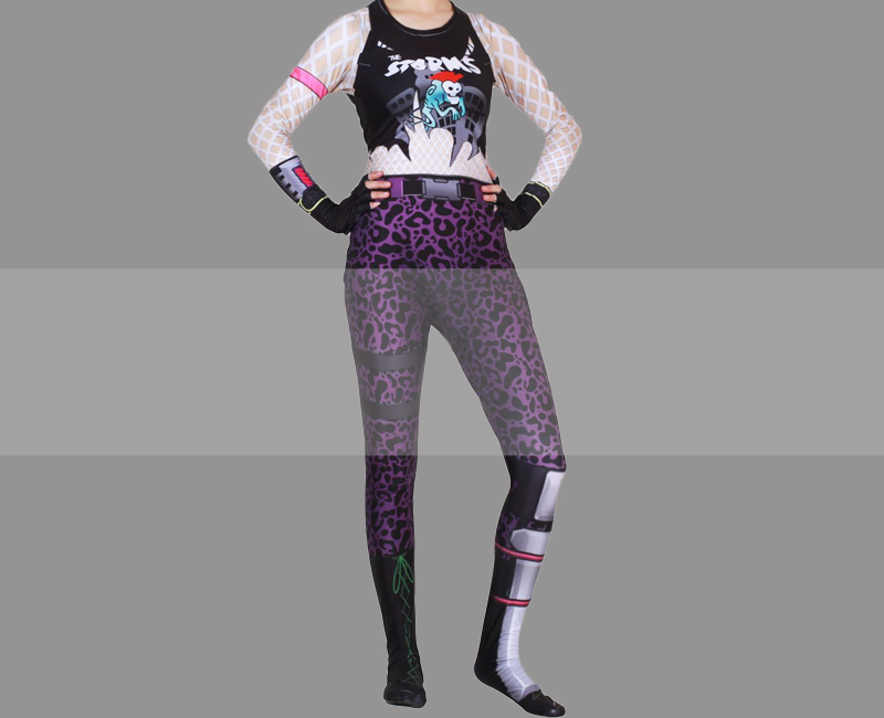 Fortnite Battle Royale Outfit Skin Power Chord Cosplay Costume