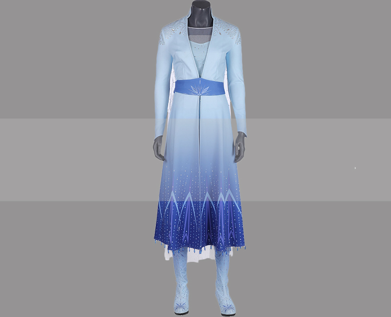 Frozen II Queen Elsa Cosplay Dress Costume