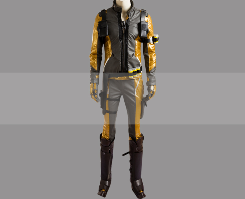 Overwatch Soldier 76 Golden Skin Cosplay Costume