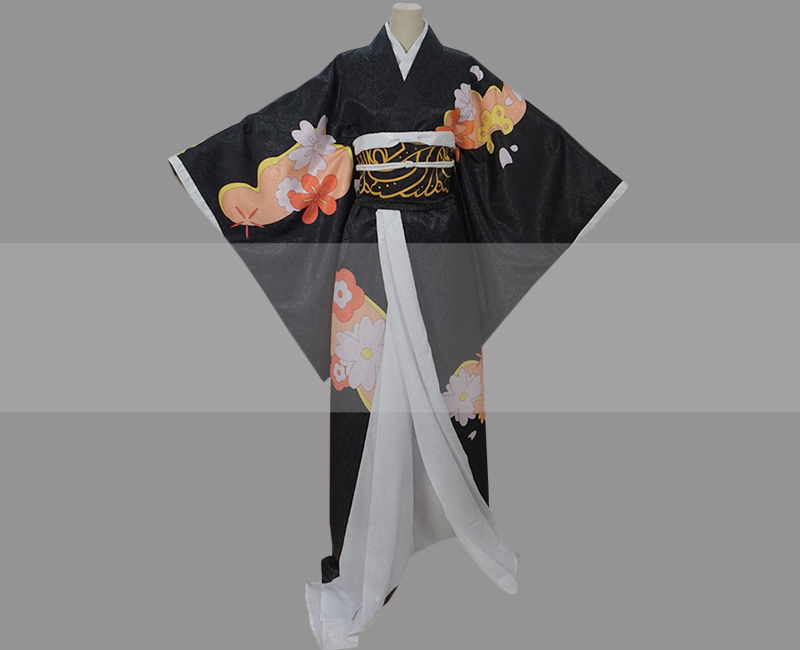 Kimetsu no Yaiba Muzan Kibutsuji Woman Version Yukata Cosplay Costume