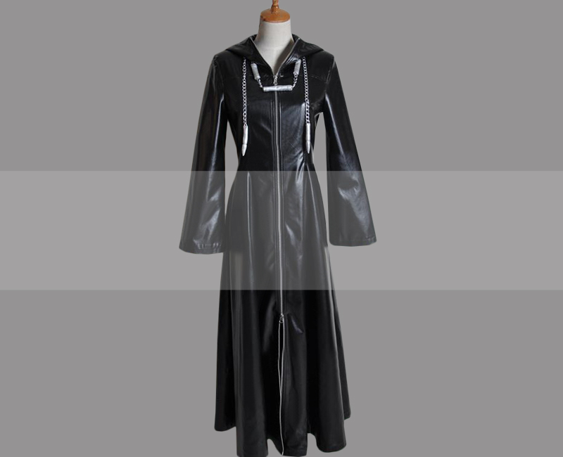 Kingdom Hearts Organization 13 XIII Uniform Cosplay Black Hooded Coat