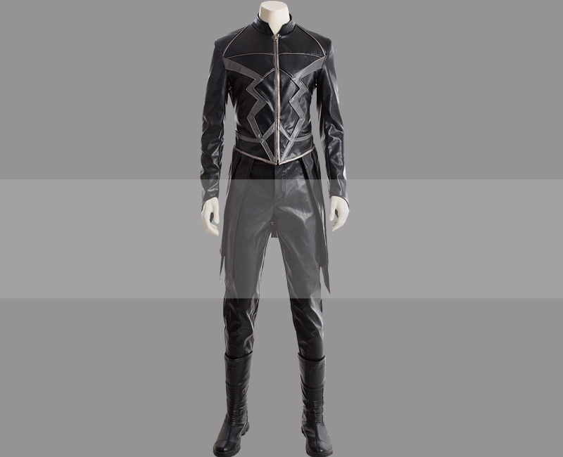 MCU Inhumans Blackagar Boltagon Black Bolt Cosplay Costume