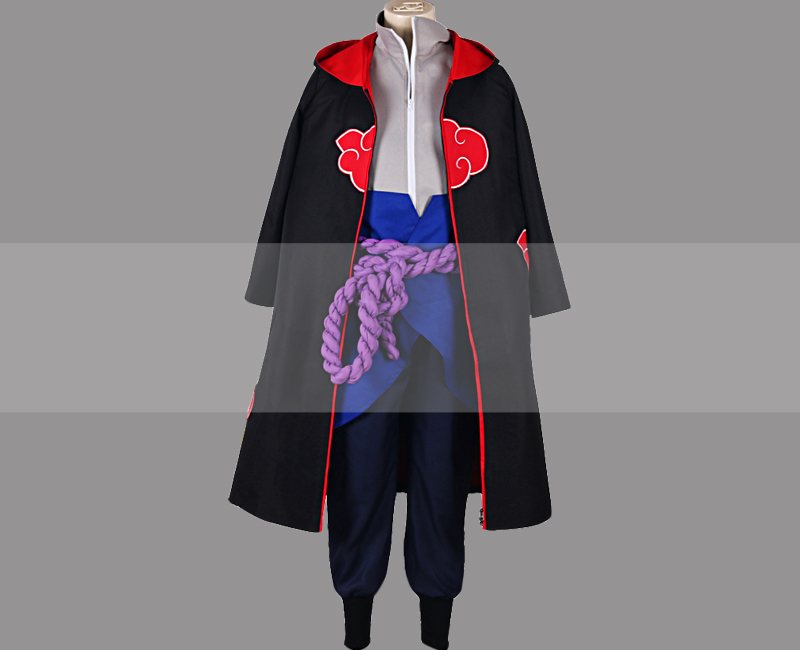 Naruto Shippuden Sasuke Uchiha Team Taka Outfit Cosplay Costume