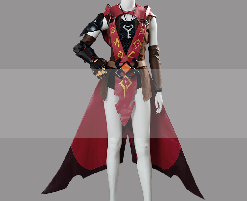 Overwatch Halloween Skin Warlock Ashe Cosplay Costume