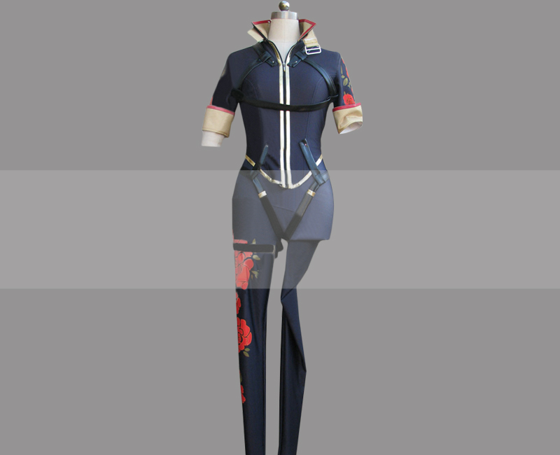 Overwatch Lena Oxton Tracer Skin Rose Cosplay Costume