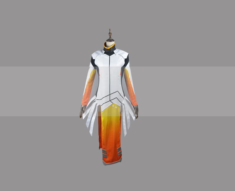 Overwatch Mercy Cosplay Costume Outfit