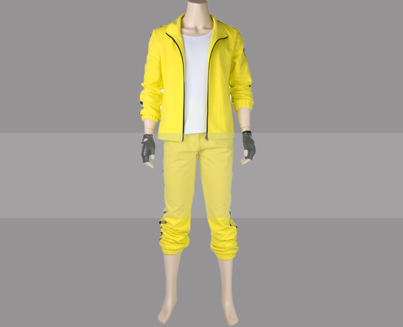 PlayerUnknown's Battlegrounds PUBG Yellow Tracksuit Cosplay Costume