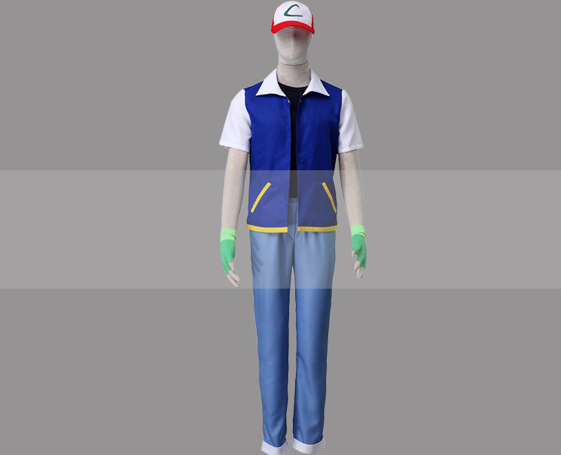 Pokémon Gold and Silver Ash Ketchum Cosplay Costume