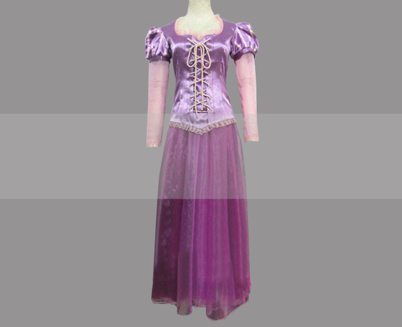 Princess Rapunzel Halloween Costume Cosplay Dress