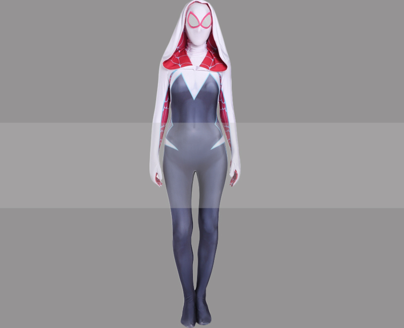 Spider-Man: Into The Spider-Verse Gwen Stacy Spider-Woman Suit Cosplay Costume
